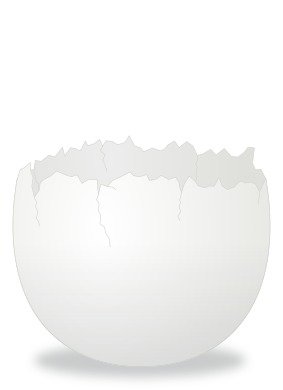 Cracked Egg By Carlitos Empty Eggshell