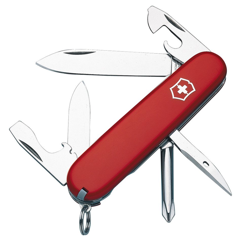army knife on a white background