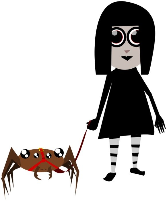 Bugs Spiders Pet Spider Girl A Public Domain Png Image