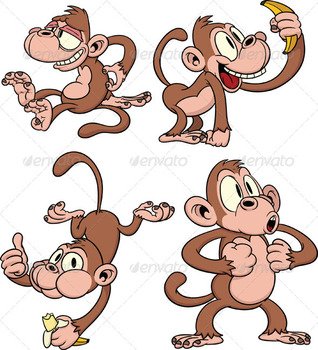 Cartoon Monkey N27