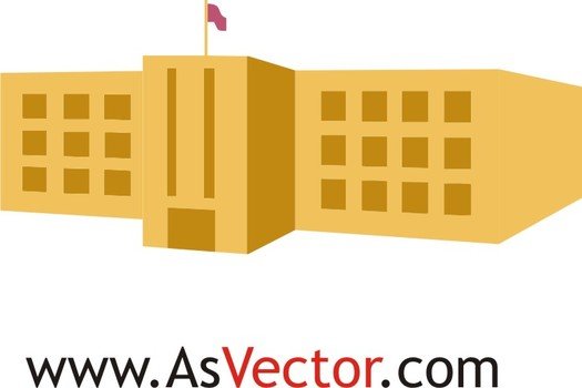 College Building Clip Art N4