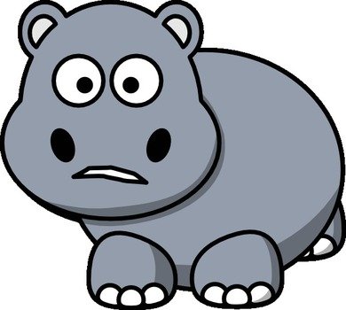 Cartoon Hippo Clip Art N31