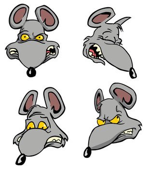 Cartoon Rat Drawings