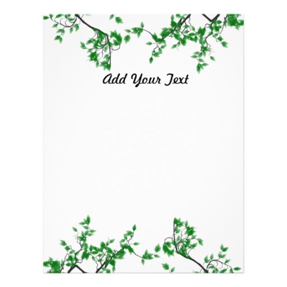 Green Leaves Border