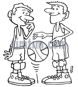 Drawing A Basketball Sports Players