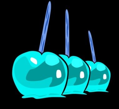 Candied Apples Vector Clip Art
