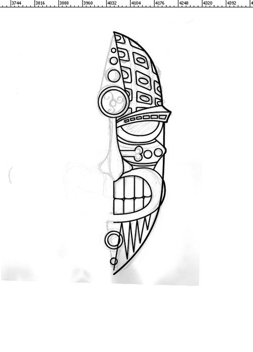 Tiki Face Mask