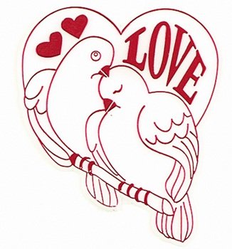 Valentines Love Doves