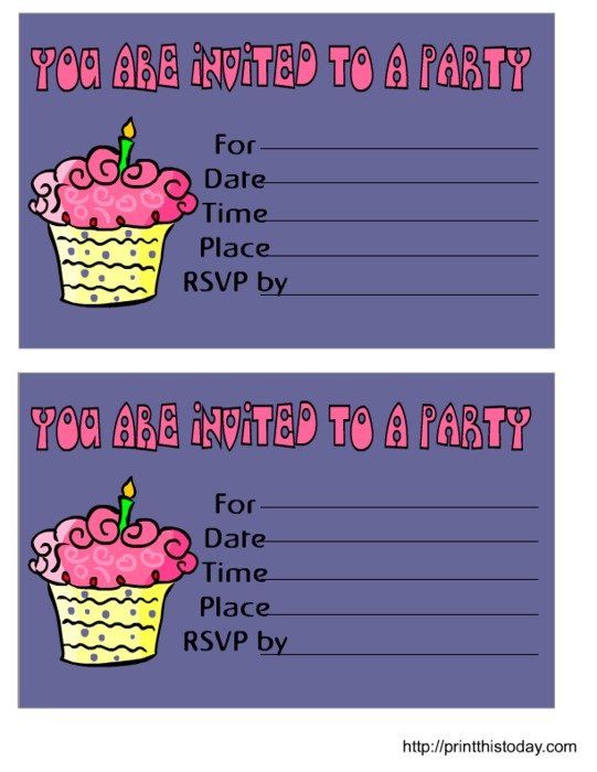 Free Printable Birthday Invitations Girls