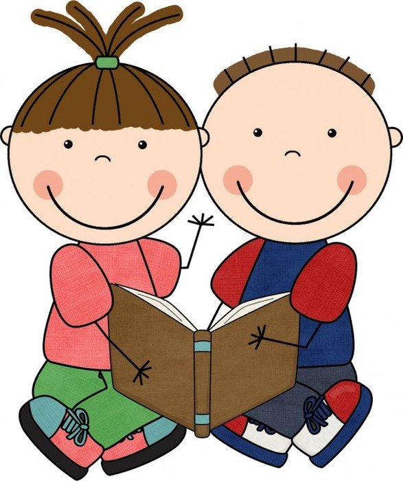 Free Clip Art Children Reading Books 600x715jpg