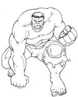 Coloriage agrave Imprimer Gratuit Hulk