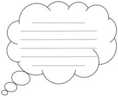 Speech Bubble Template With Lines