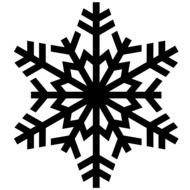 Snowflake Silhouette drawing