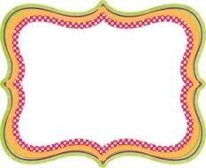 colorful polka dots Border