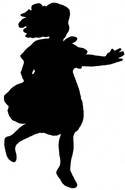 Little Girl Silhouette Clip Art N19