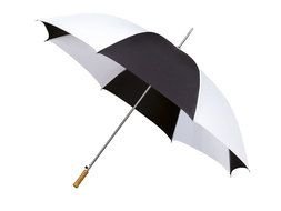 black and white rain umbrella