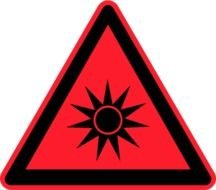 Radio Active Hazard Sign Vector Clip Art