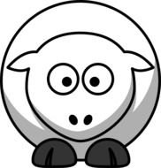 Cartoon Sheep Clip Art N71