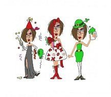 JJS CALENDER GIRLS 4X4 MACHINE EMBROIDERY DESIGNS