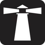 Black And White Lighthouse Clip Art N13