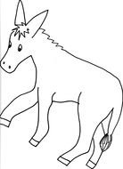 cute Donkey drawing
