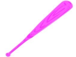 purple baseball bat