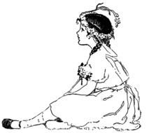 Girl Sitting as an illustration