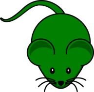 Green Mouse Clip Art N2