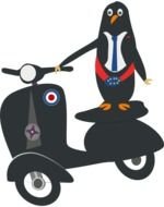 moped black drawing