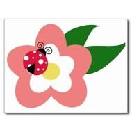 Ladybug And Flower Clip Art N4