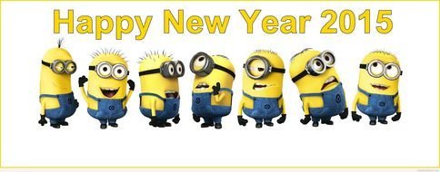 Minion Happy New Year drawing