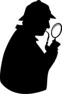 Sherlock Holmes Magnifying Glass drawing