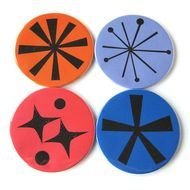 Coasters Pantone 2014 Colors Retro Mod By MeowKapowShop $1800