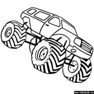 Monster Truck Coloring Pages N7