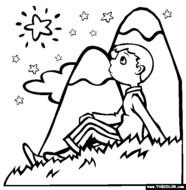 Twinkle Little Star Coloring Page