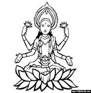 Hindu Coloring Pages