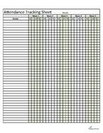 Printable Attendance Sheet Template