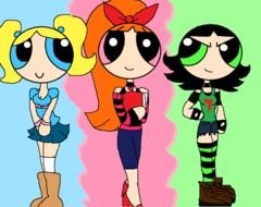 Powerpuff Girls as a graphic illustration