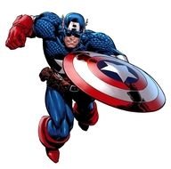 Captain America with his shield