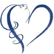 Blue Heart Graphic drawing