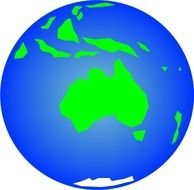 World Globe Map Clip Art N9