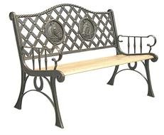 Cast Iron Garden Bench drawing