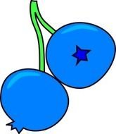Blueberry Clip Art N44
