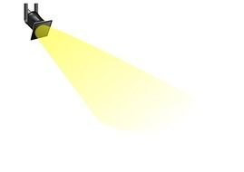 Clip art of Hollywood Spotlight