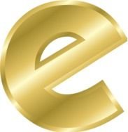 Alphabet Letter E Clip Art Vector