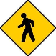 Pedestrian Crossing Sign Clip Art N22