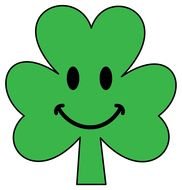 clipart of the St Patricks green leaf
