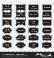 Chalkboard Labels Template Free
