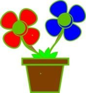 Cartoon Flower Vase Clip Art N2
