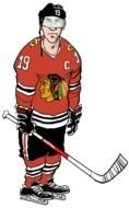 Jonathan Toews, Chicago Blackhawks hockey player, drawing